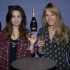 Lucie Lucas et Elodie Fontan lors de la galette des rois au show room de Nicolas Feuillatte à Paris - février 2013