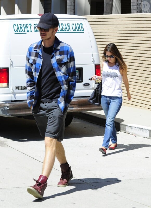 Rachel Bilson et son petit ami Hayden Christensen se rendent chez un ami à Los Feliz, le 29 août 2012.