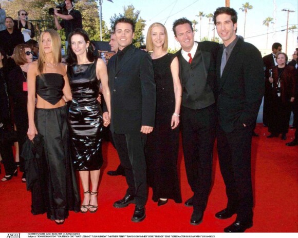 Les acteurs de Friends aux Actor's Guild Awards à Los Angeles, le 3 mars 1999.