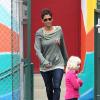 Halle Berry dépose sa fille Nahla à l'ecole à Los Angeles, le 5 fevrier 2013.