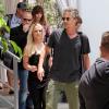 Britney Spears et son ex-fiancé Jason Trawick, sortent de leur hôtel à Miami, le 24 juillet 2012.