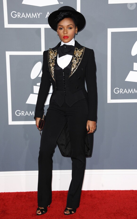 Janelle Monáe à la 55e cérémonie des Grammy Awards à Los Angeles le 10 février 2013.