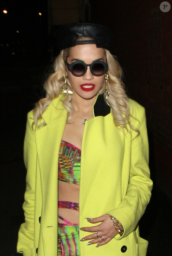 Rita Ora à la sortie de son concert à Londres, le 6 fevrier 2013.