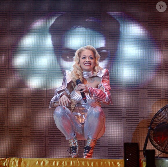 Rita Ora pendant l'un de ses deux concerts au Shephards Bush Empire de Londres, le 6 février 2013.