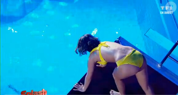 Laury Thilleman, plongeuse de choc dans Splash, le 8 février 2013 sur TF1.