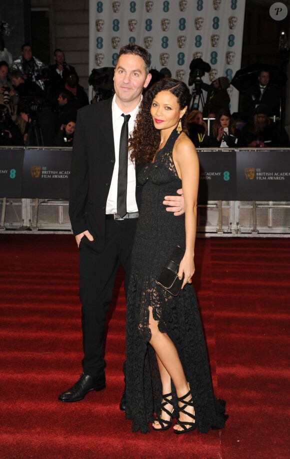 Thandie Newton et Ol Parker lors des BAFTA à Londres le 10 février 2013
