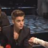 Justin Bieber et l'actrice Whoopi Goldberg sur le plateau de Saturday Night Live, le 9 février 2013.