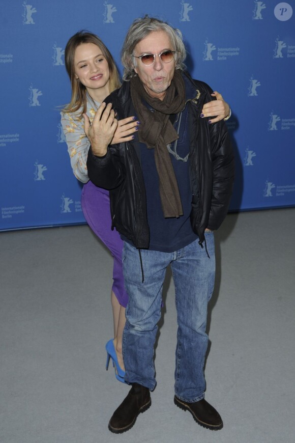 Sara Forestier et Jacques Doillon lors du photocall du film Mes séances de lutte au Festival de Berlin le 11 février 2013
