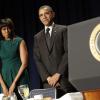 Michelle et Barack Obama au 67e National Prayer Breakfast au Hilton de Washington, le 7 février 2013.