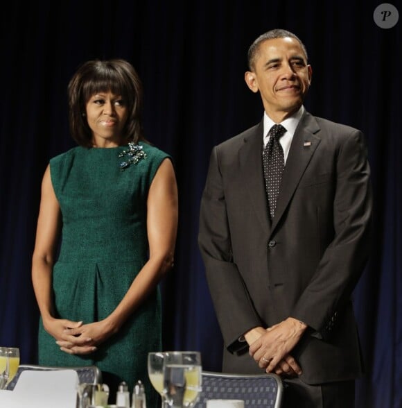 Michelle et Barack Obama au 67e National Prayer Breakfast au Hilton de Washington, le 7 février 2013.