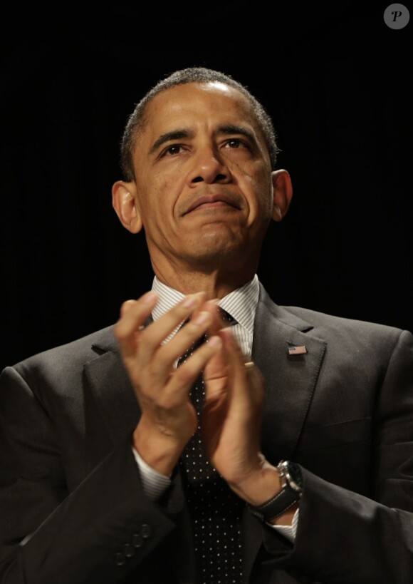 Barack Obama au 67e National Prayer Breakfast au Hilton de Washington, le 7 février 2013.