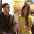 John Legend et la belle Chrissy Teigen font du shopping chez Barney's New York, le 12 février 2013.