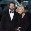 Hugh Jackman et son épouse Deborra-Lee Furness lors des BAFTA à Londres le 10 février 2013