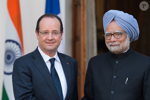 François Hollande à New Delhi, le 14 février 2013.