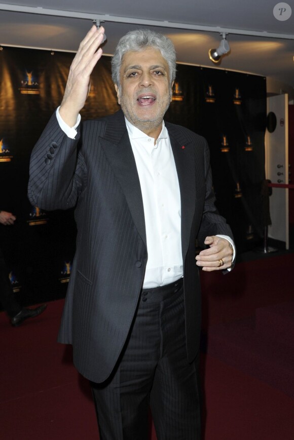 Enrico Macias au Trophée Paris Awards 2013 à l'Espace Pierre Cardin à Paris, le 14 février 2013.