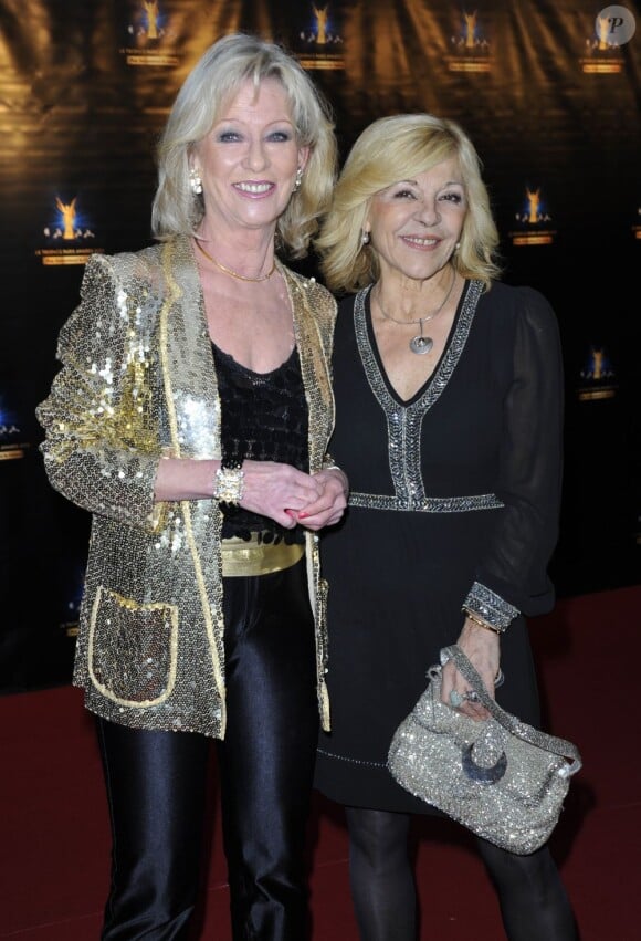 Nicoletta et Evelyne Leclercq au Trophée Paris Awards 2013 à l'Espace Pierre Cardin à Paris, le 14 février 2013.