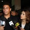 Ronaldo et son épouse Bia Antony au Royal Club de Sao Paulo le 3 mai 2009