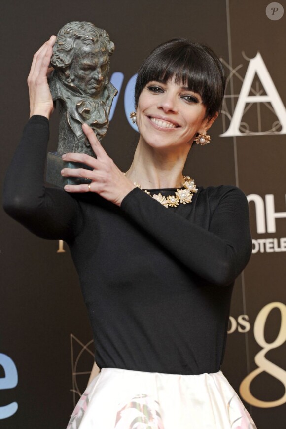 Maribel Verdu lors de la 27e cérémonie des Goya à Madrid le 17 février 2013
