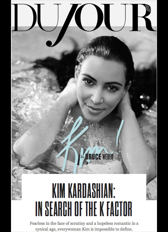 Kim Kardashian a pris la pose pour le magazine en ligne DuJour.com.