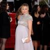 La jolie Kristen Bell adopte le look de déesse grecque sur le tapis rouge des Golden Globes en janvier 2013