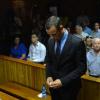 Oscar Pistorius au tribunal d'instance de Pretoria, troisième jour d'audience pour sa demande de libération sous caution, le 21 février 2013.