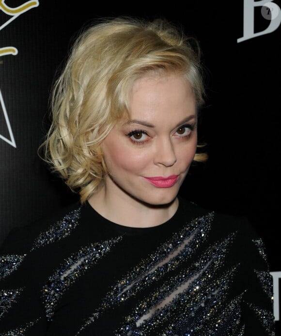 Rose McGowan à la soirée Hollywood Domino and Bovet 1822 Gala Benefiting Artists For Peace And Justice, à Los Angeles, le 21 février 2012.