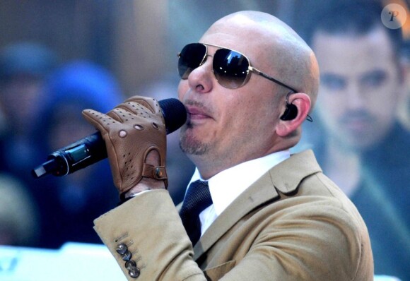 Pitbull en concert sur le plateau de l'émission Today Show à New York, le 21 Novembre 2012.