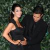 Mario Lopez et son épouse Courtney Mazza, enceinte de leur deuxième enfant, au QVC Red Carpet Style Event au Four Seasons Hotel de Los Angeles le 22 février 2013.