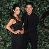 Mario Lopez et sa femme Courtney Mazza, enceinte de leur deuxième enfant, au QVC Red Carpet Style Event au Four Seasons Hotel de Los Angeles le 22 février 2013.