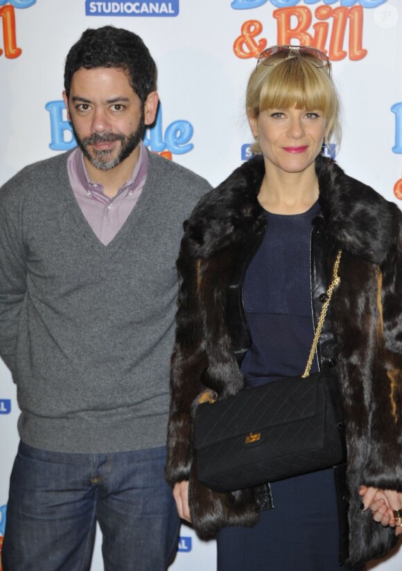 Manu Payet, Marina Fois à l'avant-première du film Boule et Bill au cinéma le Grand Rex à Paris, le 24 février 2013.