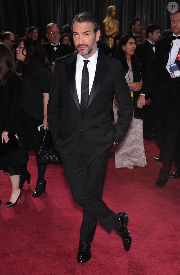 Jean Dujardin lors de la 85e cérémonie des Oscars à Los Angeles le 24 février 2013