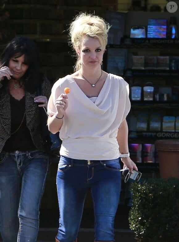 Britney Spears, à Malibu le 14 février 2013.