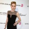 Anna Paquin portait une robe Alexander McQueen à la soirée Oscars donnée par Elton John à Los Angeles le 24 février 2013.