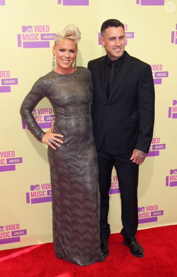 Pink et son mari Carey Hart, le 6 septembre 2012 à Los Angeles.