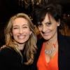 Inès de la Fressange et Alexandra Golovanoff assistent à la soirée de lancement du cocktail "Le Golo" au bar de l'hôtel Le Bristol. Paris, le 25 février 2013.