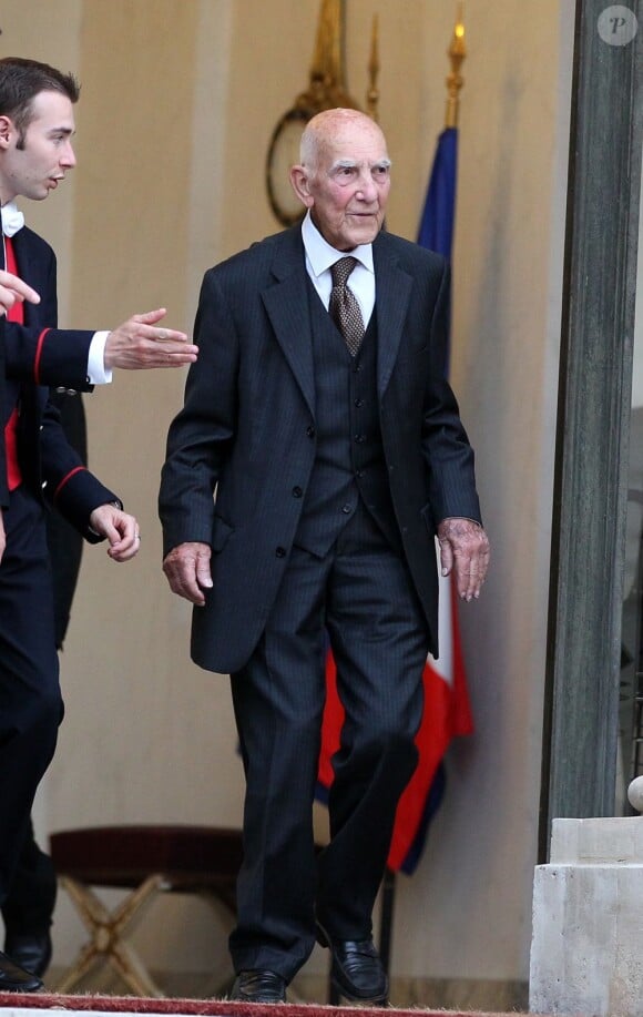 Stéphane Hessel au palais de L'Elysée le 26 juin 2012