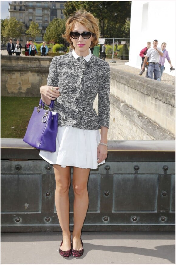 Laura Smet au défilé Christian Dior à Paris le 28 septembre 2012.