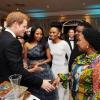 Le prince Harry lors d'un dîner de gala à Johannesburg, en Afrique du Sud, le 27 février 2013, au profit de son association Sentebale pour les enfants du Lesotho.