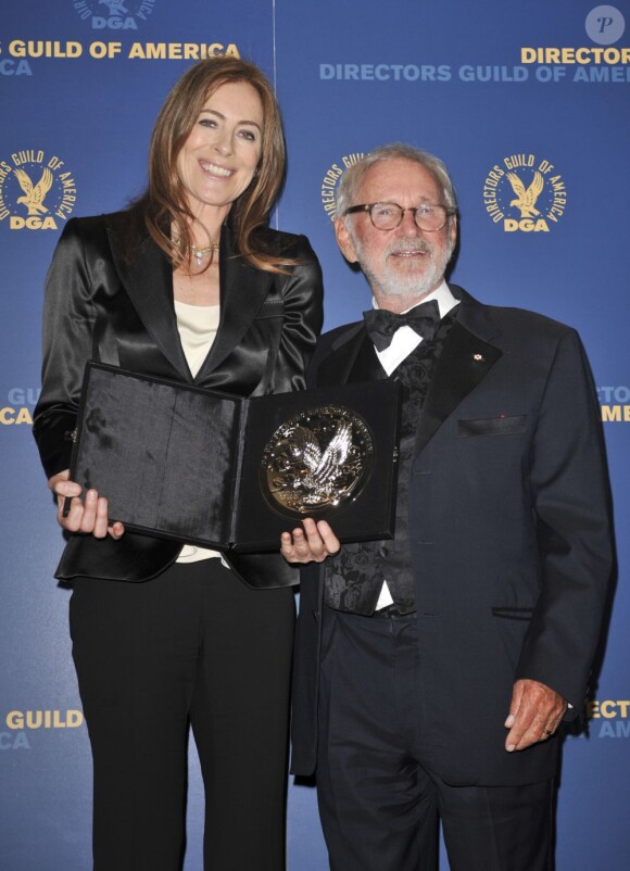 Kathryn Bigelow et Norman Jewison lors des Directors Guild of America Awards à Los Angeles, le 2 février 2013.