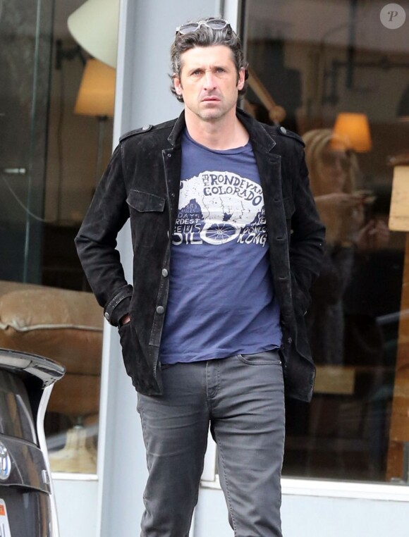 Exclusif - Patrick Dempsey fait du shopping à West Hollywood, le 19 février 2013.