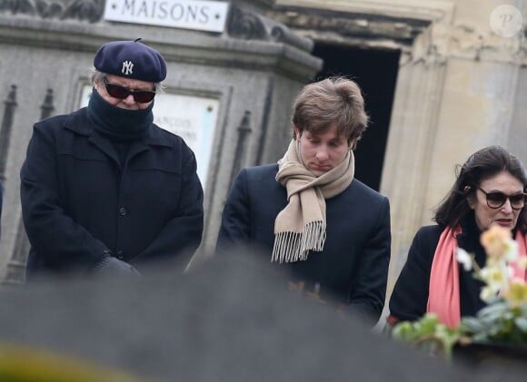 Exclu - Jack Nicholson et Anouk Aimée au cimetière du Père Lachaise à Paris le 1er mars 2013 pour les funérailles du photographe Willy Rizzo.