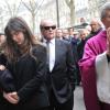 Jack Nicholson aux funérailles de son ami, le photographe Willy Rizzo en l'église Saint Pierre de Chaillot à Paris, le 1er mars 2013.