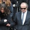 Jack Nicholson aux funérailles de son ami, le photographe Willy Rizzo en l'église Saint Pierre de Chaillot à Paris, le 1er mars 2013.