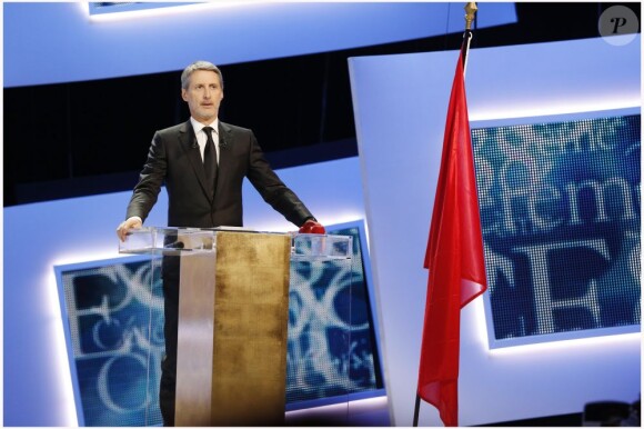 Antoine de Caunes maître de cérémonie de la 38e cérémonie des César à Paris le 22 février 2013.