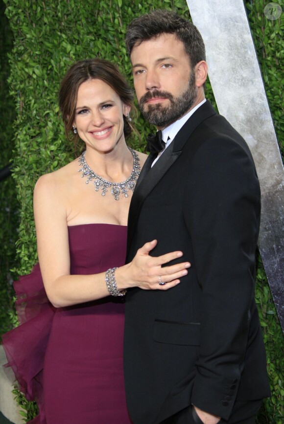 Jennifer Garner et Ben Affleck lors de la soirée Oscar de Vanity Fair le 24 février 2013.