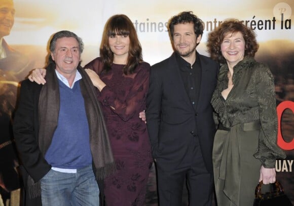 Daniel Auteuil, Marina Hands, Guillaume Canet et Marie Bunel lors de l'avant-première du film Jappeloup à Paris le 26 février 2013