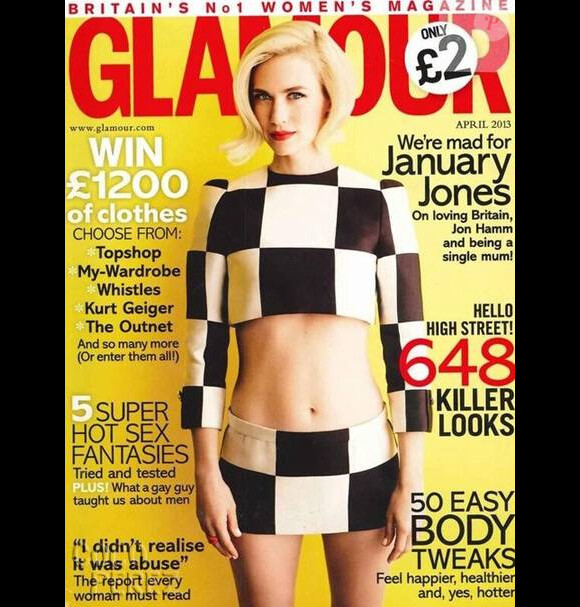 Couverture du numéro d'Avril 2013 de Glamour UK.