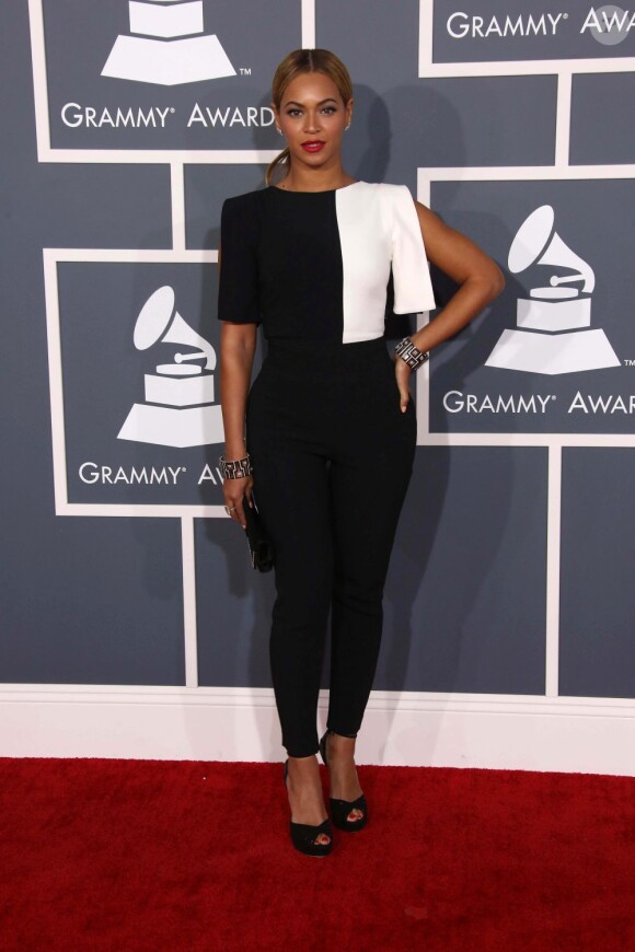 Beyoncé Knowles aux Grammy Awards, le 10 février 2013, à Los Angeles.