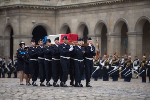 L'hommage national à Stéphane Hessel, à Paris le 7 mars 2013.