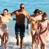 Shemar Moore s'amuse sur la plage à Miami, le 8 mars 2013.